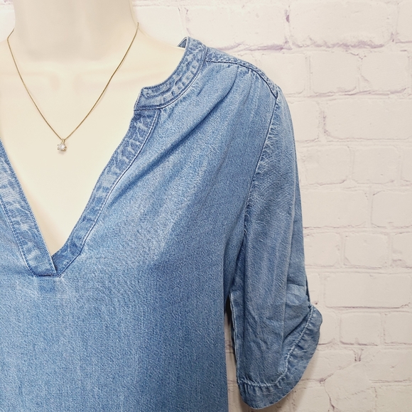 NWT | Southern Tide Denim Short-Sleeve Nora Dress - Picture 5 of 9